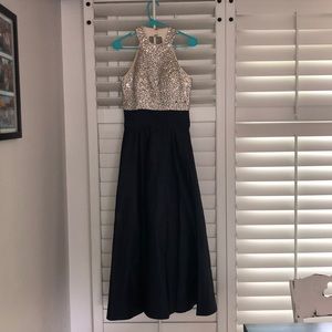 Navy Blue Prom Dress